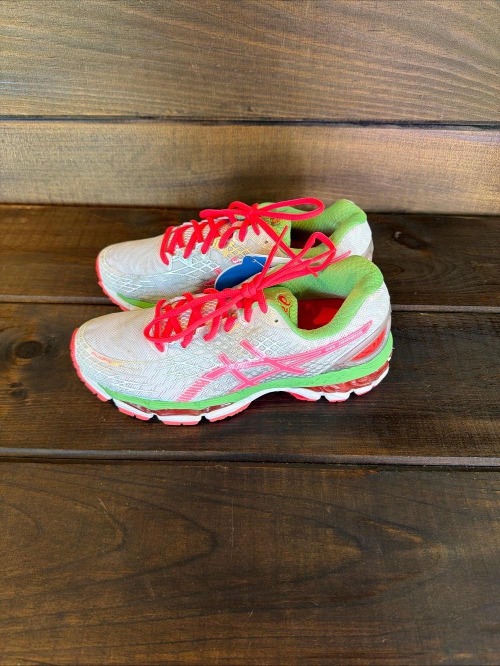 NEW ASICS Gel-Nimbus 17 Multicolor Sneakers Running Shoes Women Size 8.5 - Picture 3 of 12